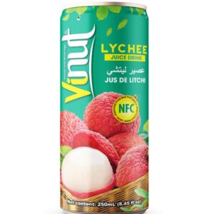Vinut Lychee Flavour Juice Can 250 ml