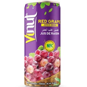 Vinut Red Grape Flavour Juice Can 250 ml